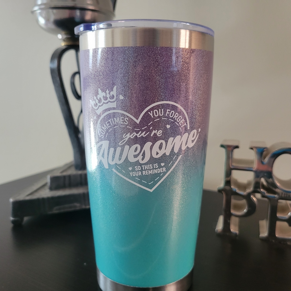 Gradient Blue and Purple Tumbler